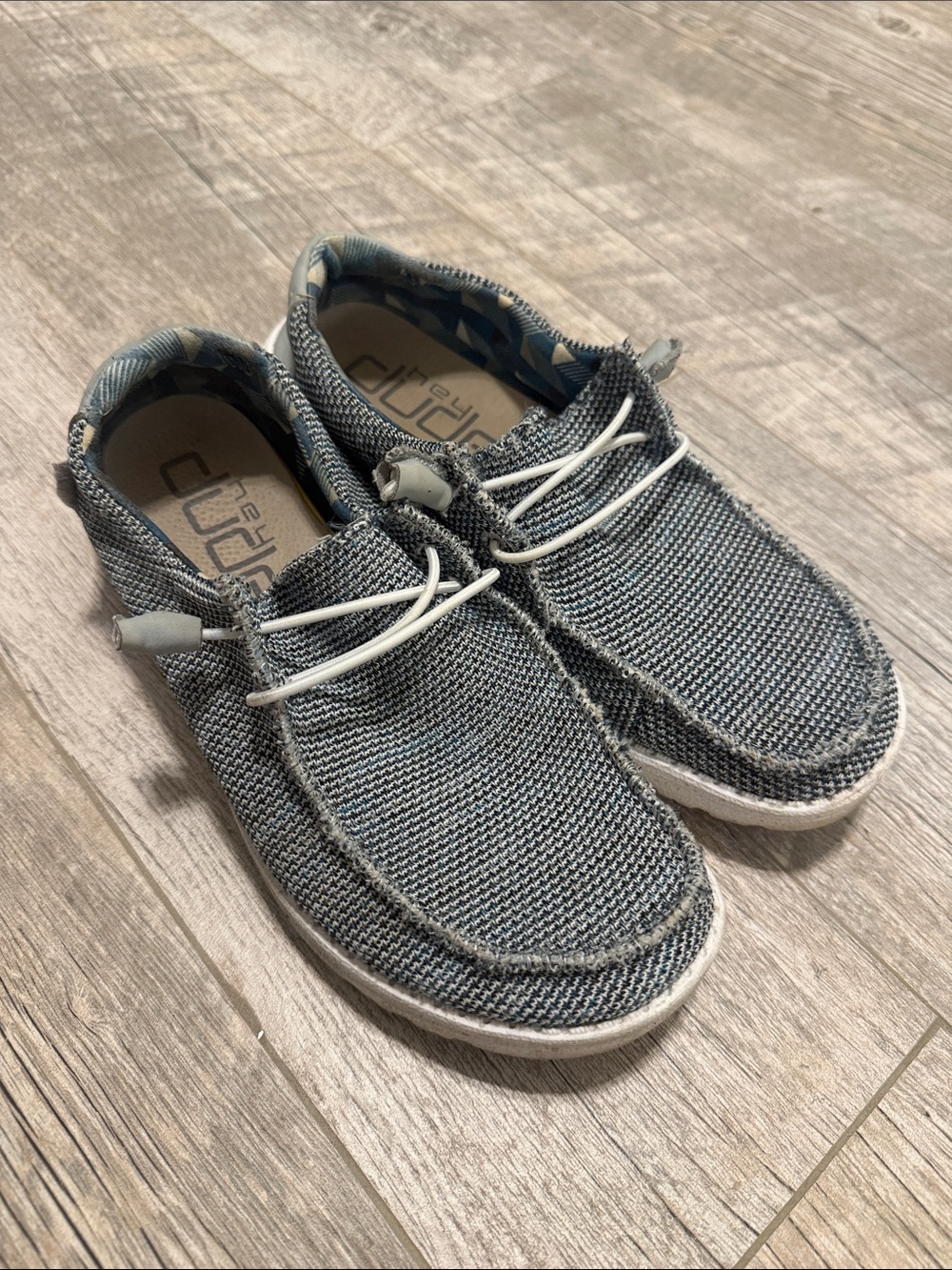 Hey Dude Women’s Wendy Stretch Sox Slip-On Moccasins in Ice Gray